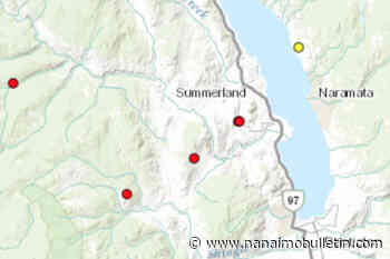 5 wildfires spark northwest of Penticton