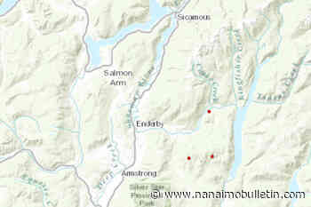 3 new wildfires burning east of Enderby in North Okanagan