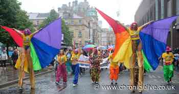 Northern Pride crowds brave rain to enjoy colourful celebration in Newcastle