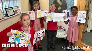 School pupils send drawings to mural removal asylum centre