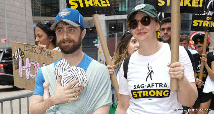 Daniel Radcliffe Attends SAG-AFTRA Strike with Longtime Girlfriend Erin Darke & Their Newborn Son