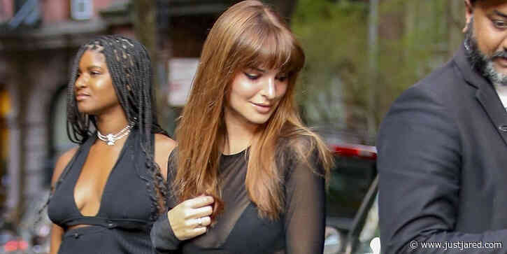 Emily Ratajkowski Rocks Sheer Dress For Girl's Night Out in NYC
