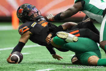 Backup QB helps lift B.C. Lions to 19-9 win over Saskatchewan