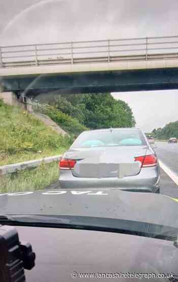 Driver stopped on M6 in Preston 'only had provisional licence'