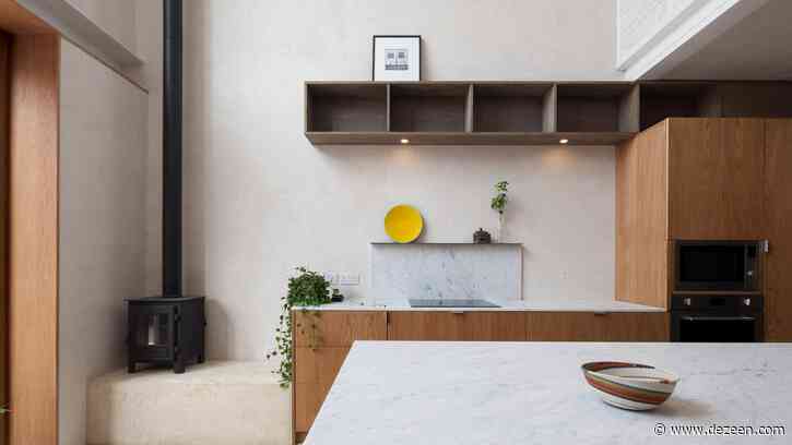 Timber and hempcrete form patchwork facade of London mews house