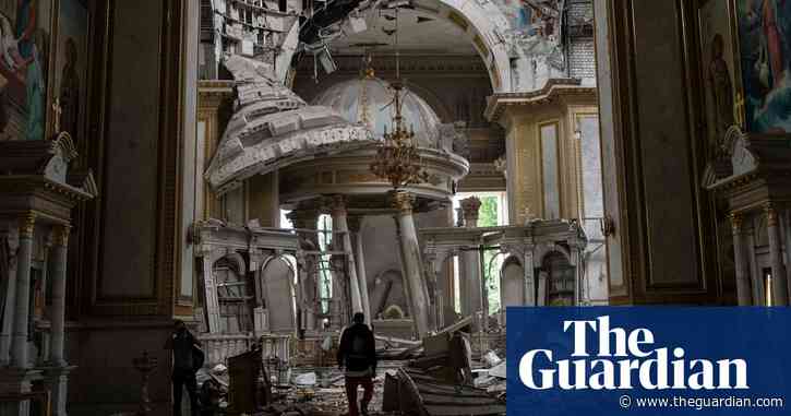 Russian missile strikes on Odesa kill one person and damage cathedral