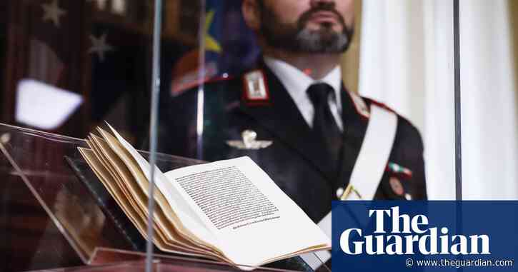 Stolen Christopher Columbus letter found in Delaware returned to Italy