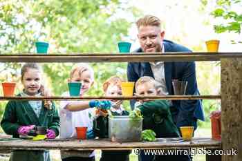 Pupils at Little Sutton school gifted gardening kit from Redrow