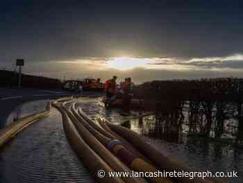 Stopes Brow and Sandy Lane in Darwen closed due to flooding