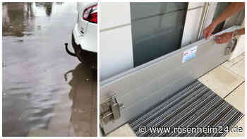 Mit jedem Gewitter kommt die Angst: Straße in Götting verwandelt sich bei Starkregen in See