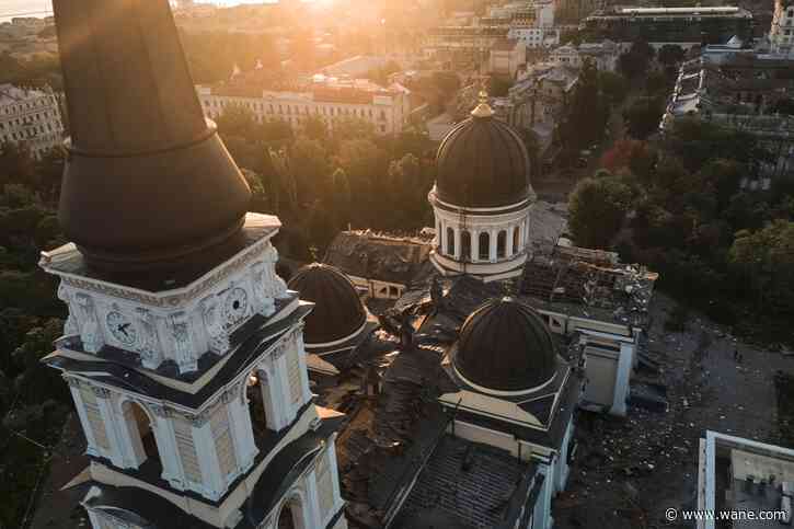 Russian strike on Ukraine's Odesa badly damages landmark Orthodox cathedral; 1 dead, many wounded