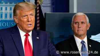 Pence hofft, dass es nicht zu Trump-Anklage kommt