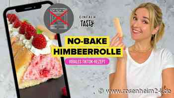 Zu heiß zum Backen? Diese einfache Himbeerrolle kommt ohne Backofen aus