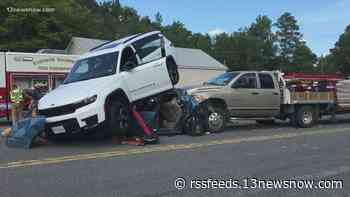 1 person seriously hurt after crash in Isle of Wight County