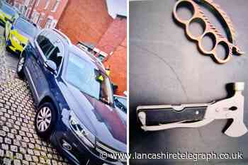 Police find weapons and cannabis in car in Preston