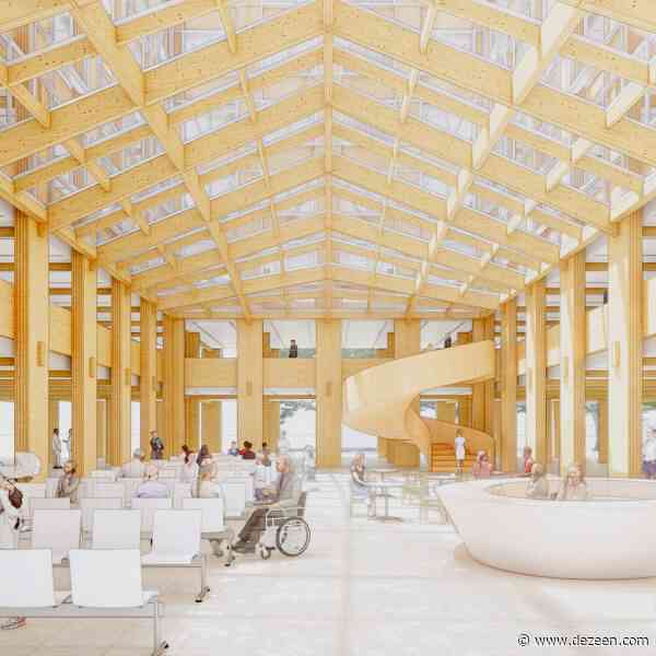 Shigeru Ban designs timber surgical centre for Ukraine's war-wounded