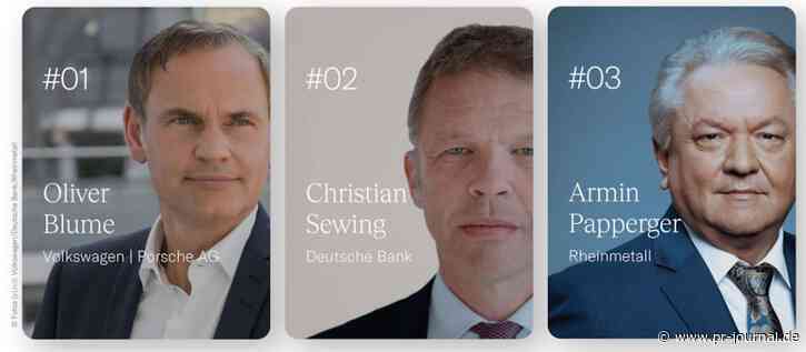 CEO-Impact-Ranking: Oliver Blume bleibt an der Spitze