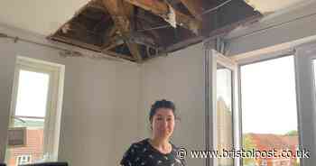 Weston-super-Mare family say it 'rains indoors' in their rented flat after ceiling collapse