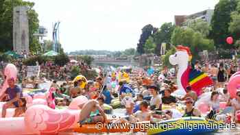 Das Nabada 2023 in Ulm findet trotz schlechtem Wetter statt