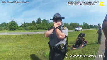 'Do not release the dog with his hands up!' Black man mauled by police canine after Ohio pursuit