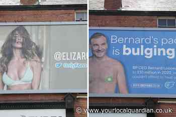 OnlyFans London billboards replaced with 'OilyFans' BP protest