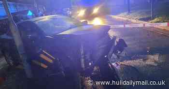 Bransholme smash: Man, 38, arrested on suspicion of drink-driving