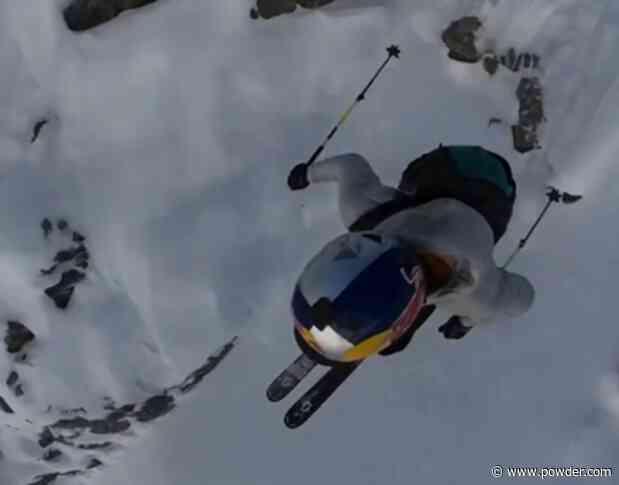 Skier Believes That Turning Is For The Weak