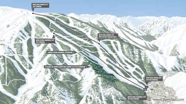 Helicopter Hauls Concrete To Build Ski Resort Chairlift