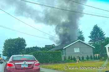 Chilliwack fire crews battle house fire on Young Road