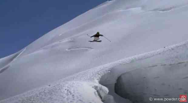 Pep Fujas & Mike Douglas Jump Ice Crevasses In Vintage MSP Clip