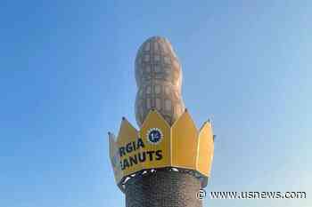 The Big Peanut Once Again Reigns at the Roadside in Georgia, After Hurricane Felled Earlier Goober