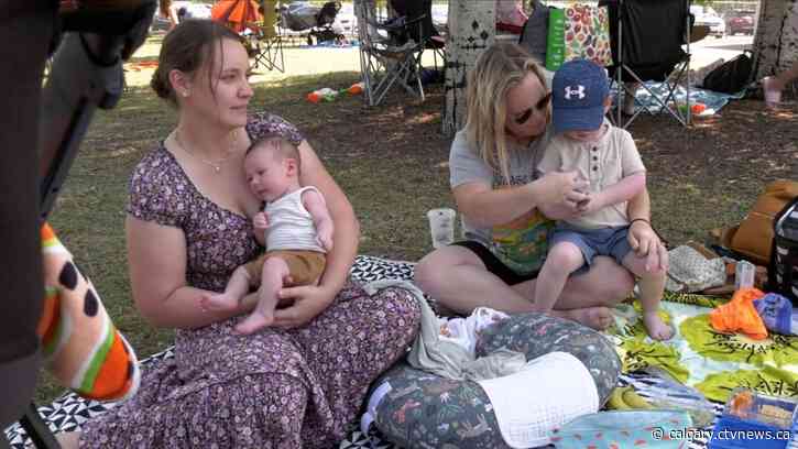 Calgarians find ways to beat the heat and enjoy a sunny summer day outdoors