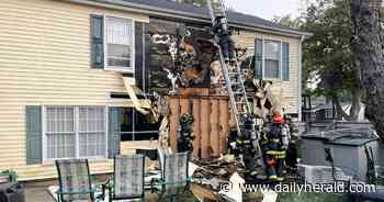 No one injured in fire outside Deerfield-area home