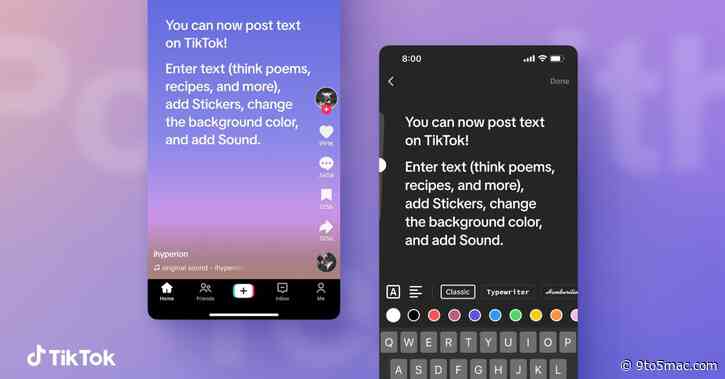 After videos and photos, TikTok now lets users share texts with others