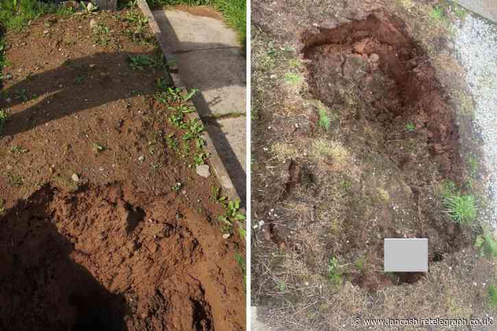 Graves collapse at Blackburn cemetery following heavy weekend rain