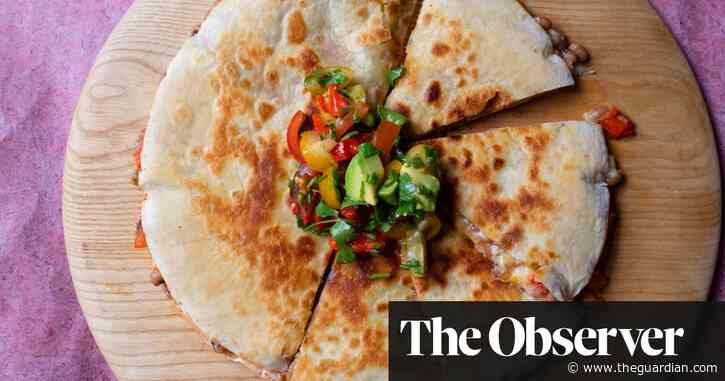 Nigel Slater’s recipe for black-eyed bean and tomato quesadillas