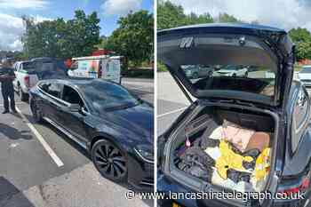 Police pull over family car on the M6 with two children in the boot