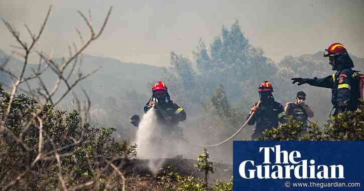 Rhodes wildfires are climate wake-up call, says UK minister