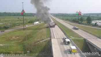 Fiery crash on I-69 in Grant County involves 3 semitrucks