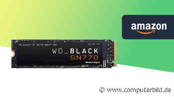 Amazon: Gute und schnelle WD-SSD Black SN770 mit 1 TB für 50 Euro
