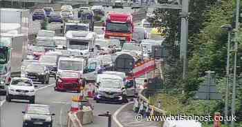 M4 queues as crash blocks slip road at Bristol junction