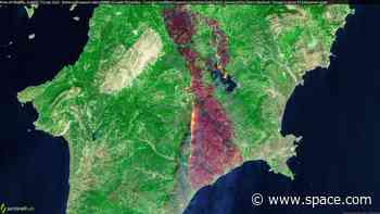Satellites watch as wildfires rage across Greece (photos)