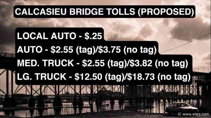 Toll proposal for new I-10 bridge in Lake Charles drawing protest