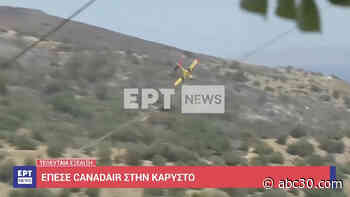 Live TV newscast captures firefighting plane crash in Greece, killing both pilots