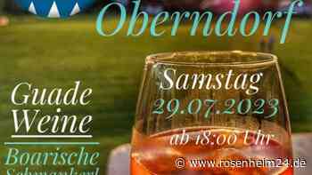Traditionelles Weinfest am Sportplatz in Oberndorf