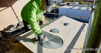 Großformatige Keramik auf gedämmter Fassade sicher verkleben mit weber.therm style