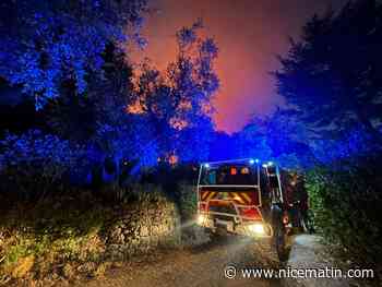 Une centaine de pompiers mobilisés sur un nouveau départ de feu cette nuit à Falicon