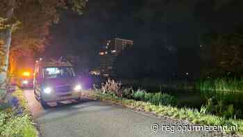 Fietser te water gegaan in Zuidoostbeemster