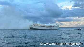 Fremantle Highway: Großfeuer auf Frachtschiff vor niederländischer Küste