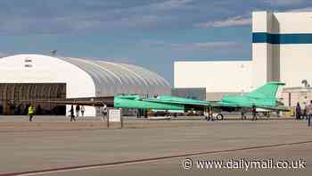 The return of supersonic: 'Son of Concorde' moves closer to debut flight as NASA shares video of its 'quiet' X-59 jet that could travel from London to New York in under FOUR hours